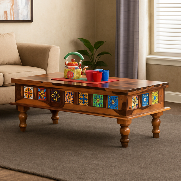 Wooden Tile Coffee Table