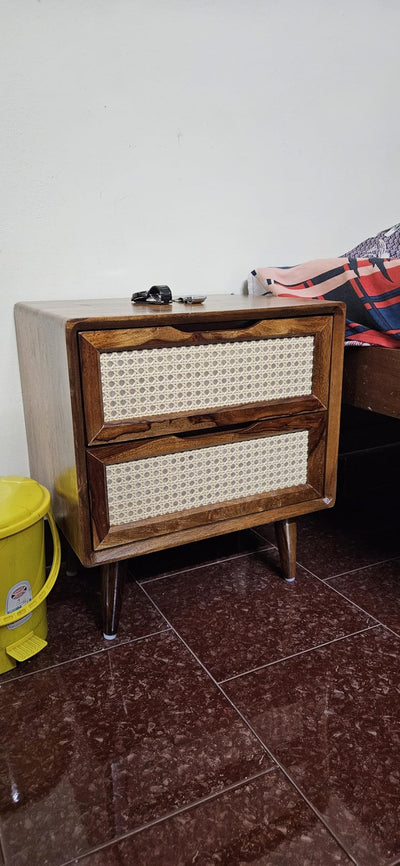Quality Vintage Style Bedside Table