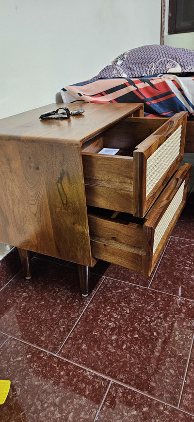 Quality Vintage Style Bedside Table