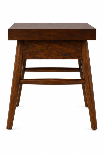 Premwood Solid Sheesham Wood Side Table | 18 x 18 Inch Square Wooden End Table with Tapered Legs  Alternative, thoda