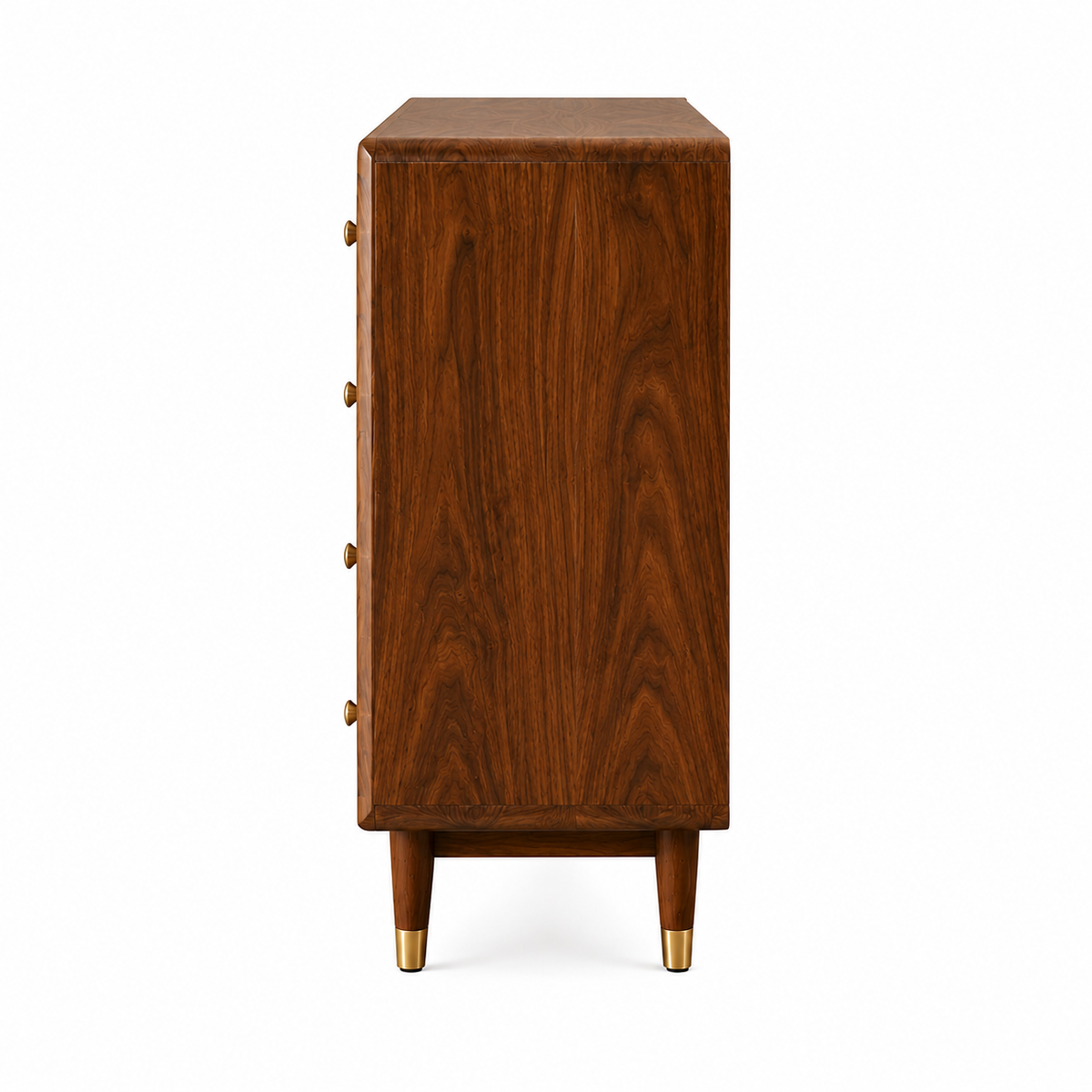 PremWood Solid Sheesham Wood 7-Drawer Chest of Drawers with Natural Rattan Cane Front | Honey Finish Wooden Dresser Cabinet | Bedroom & Living Room Storage