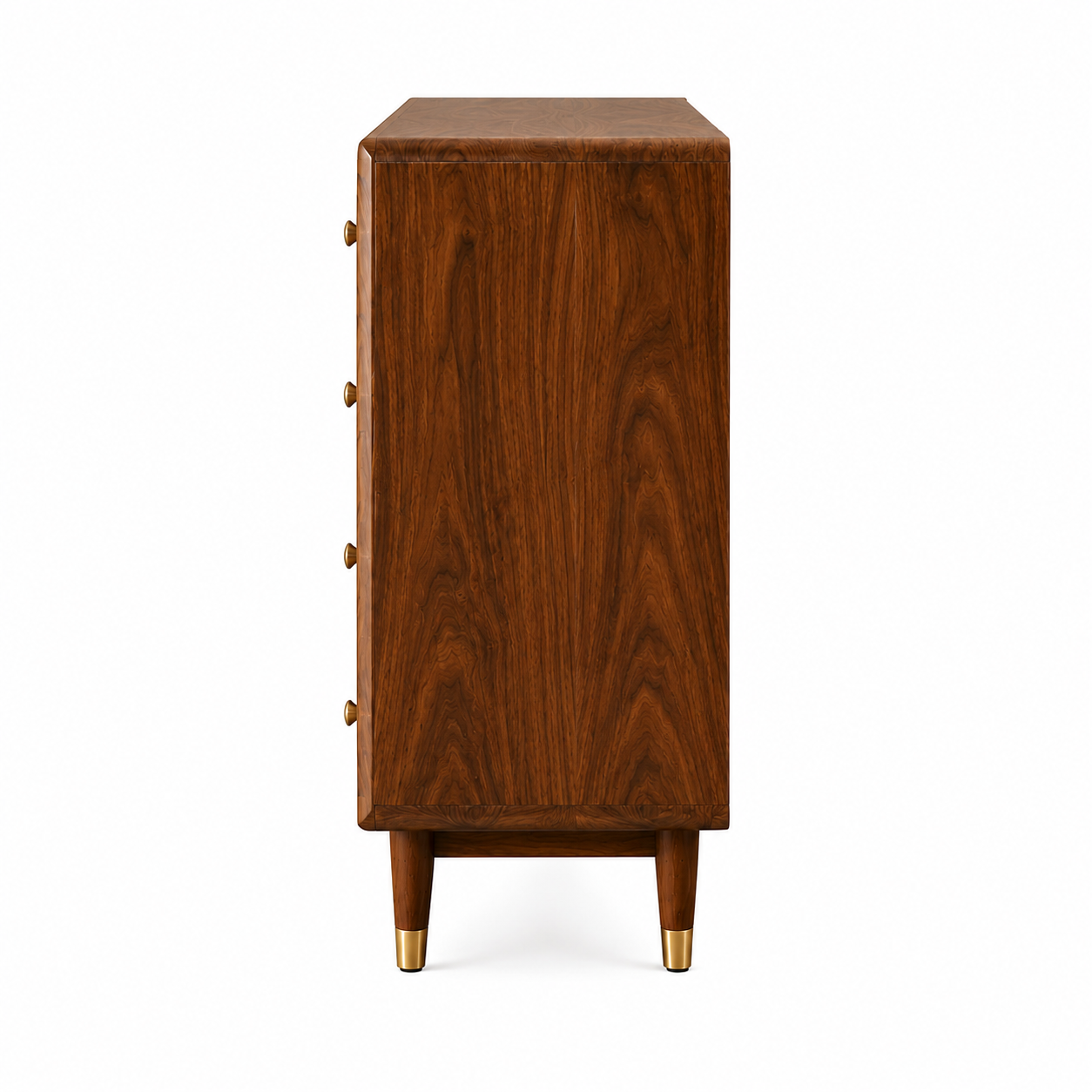 PremWood Solid Sheesham Wood 7-Drawer Chest of Drawers with Natural Rattan Cane Front | Honey Finish Wooden Dresser Cabinet | Bedroom & Living Room Storage