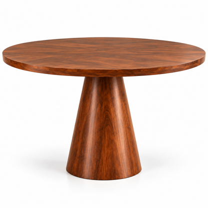 PremWood Solid Sheesham Wood Round Dining Table Set with 4 Cane Back Chairs | Modern Luxury Dining Set for Home & Dining Room